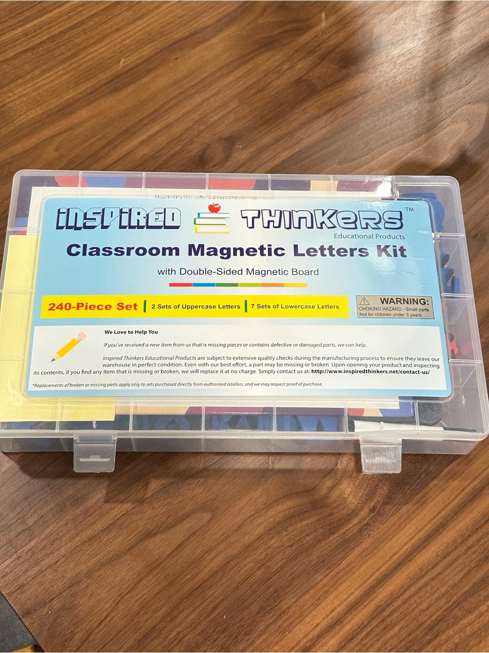 Classroom Magnetic Letters Kit - Multicolor